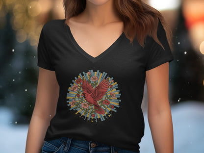 Radiant Phoenix Graphic Art Black Tee Shirt product type