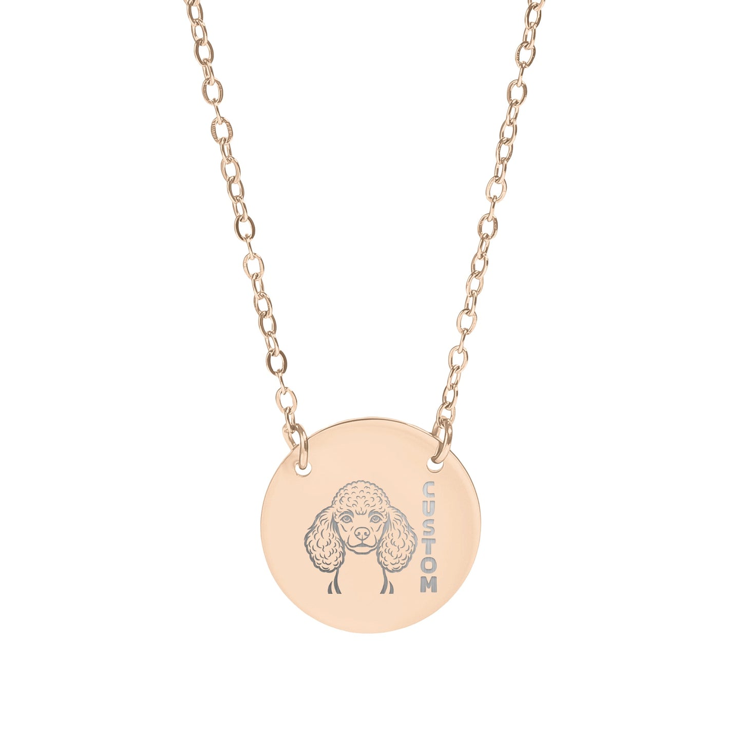 Custom Poodle Personalized Necklace Great Gift Idea