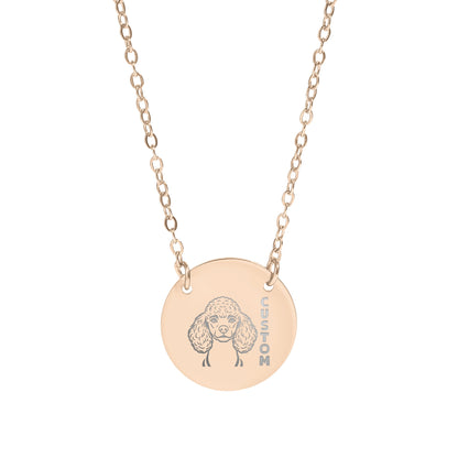 Custom Poodle Personalized Necklace Great Gift Idea