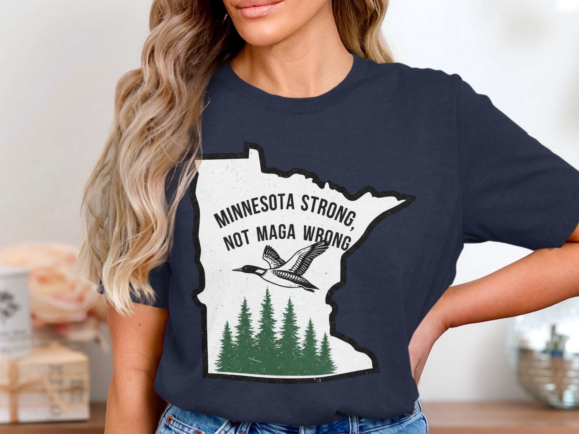 Minnesota Strong Not Maga Wrong T shirt product type