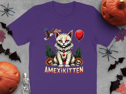 Amezikitten Halloween Cat and Balloon TShirt product type