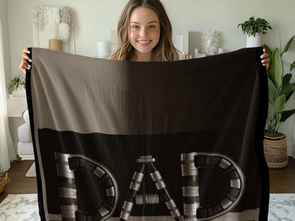 Unique Black and White Dad Design Blanket product