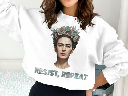Resist Repeat Graphic Sweatshirt Fashion Top