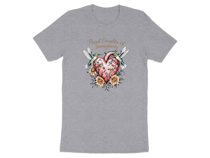 Proud Daughter of Immigrants Heart Design T-Shirt