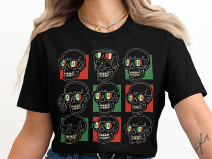 Trendy Skull Sunglasses Graphic Tee product type