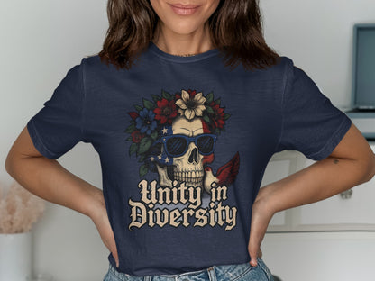Unity in Diversity Skull Sunglasses Graphic Shirt Product