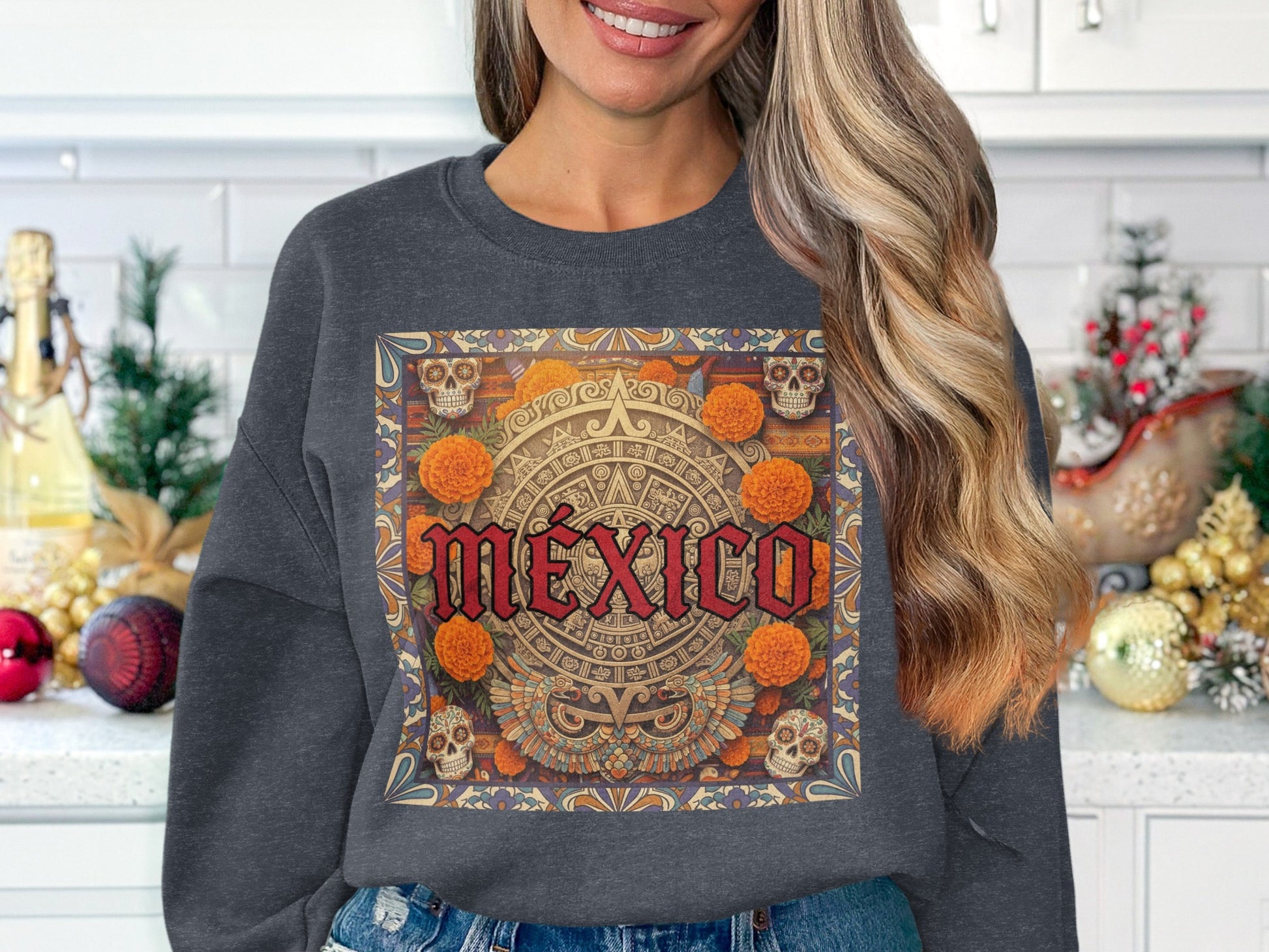 Mexico Aztec Calendar Design Sweatshirt product