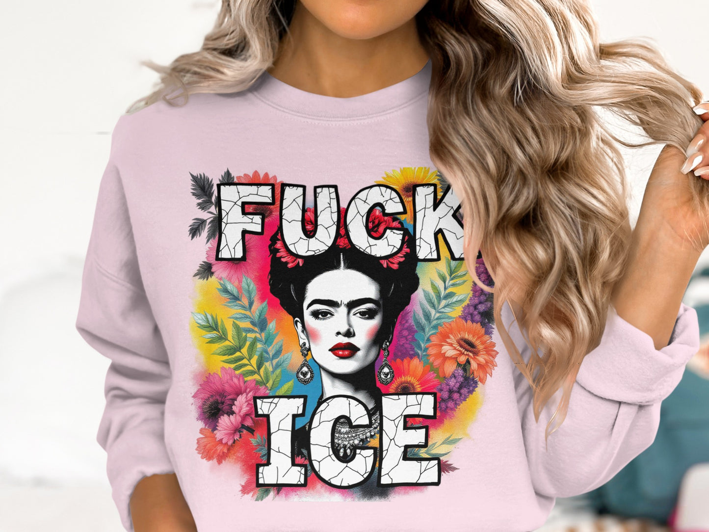 Bold Artistic Statement With Face Design Pullover