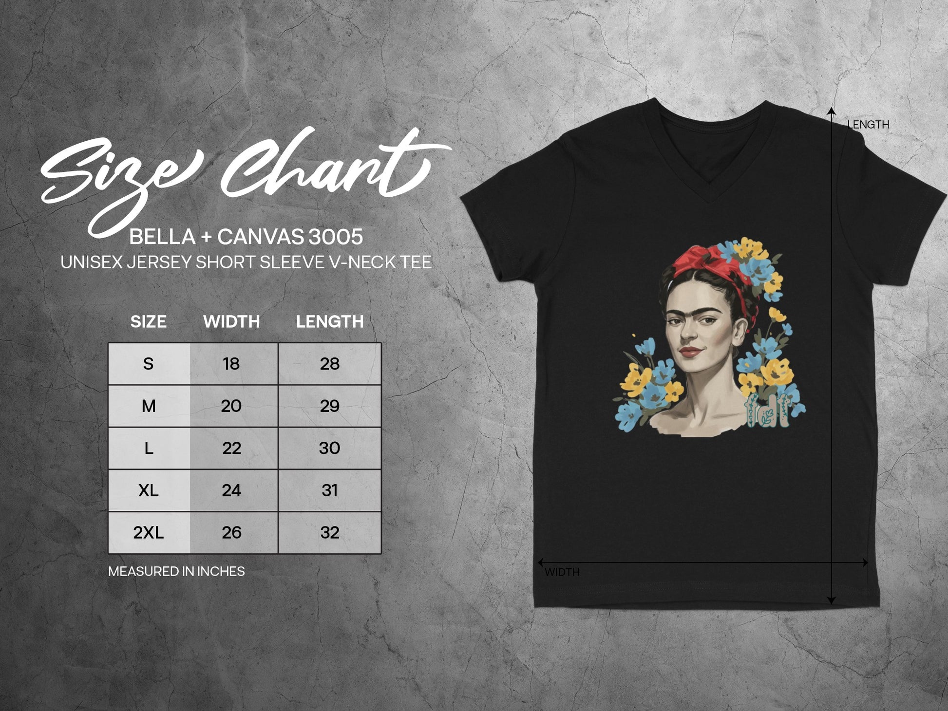 Frida Kahlo Graphic V-Neck T-Shirt product