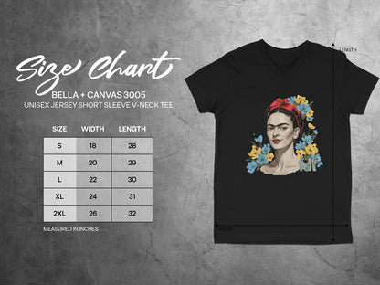 Frida Kahlo Graphic V-Neck T-Shirt product