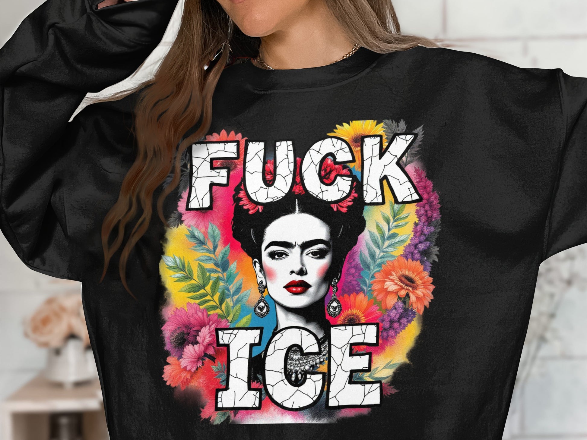 Bold Frida Protest Art Sweater for Unique Statement