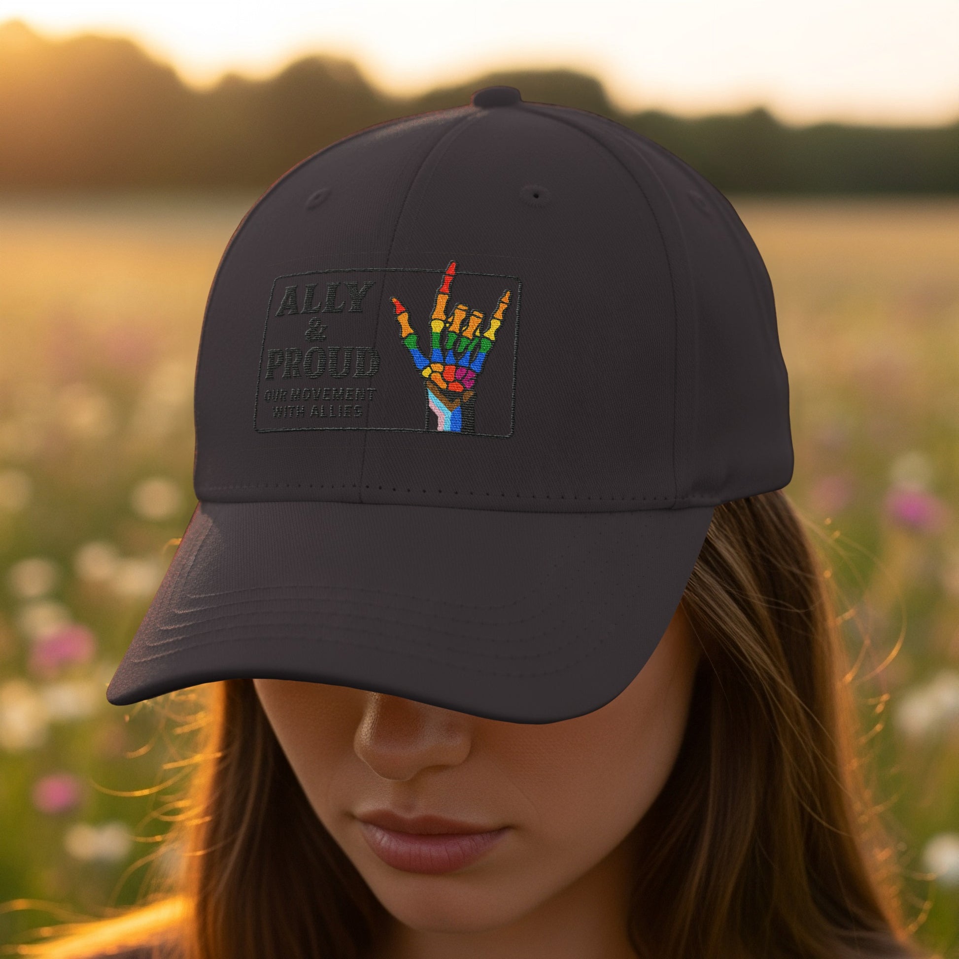 Ally and Proud Hand Gesture Embroidered Hat product