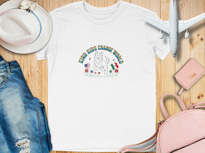 Kind Kids Change the World Graphic T-Shirt