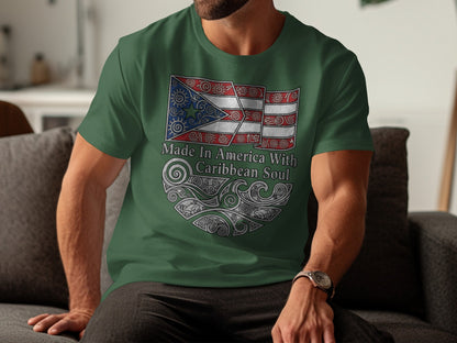 Made In America With Caribbean Soul Graphic T-shirt