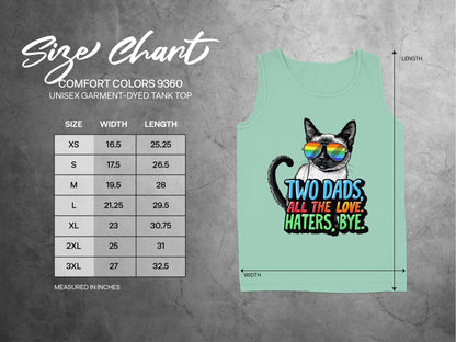 Two Dads All The Love Haters Bye Tank Top product