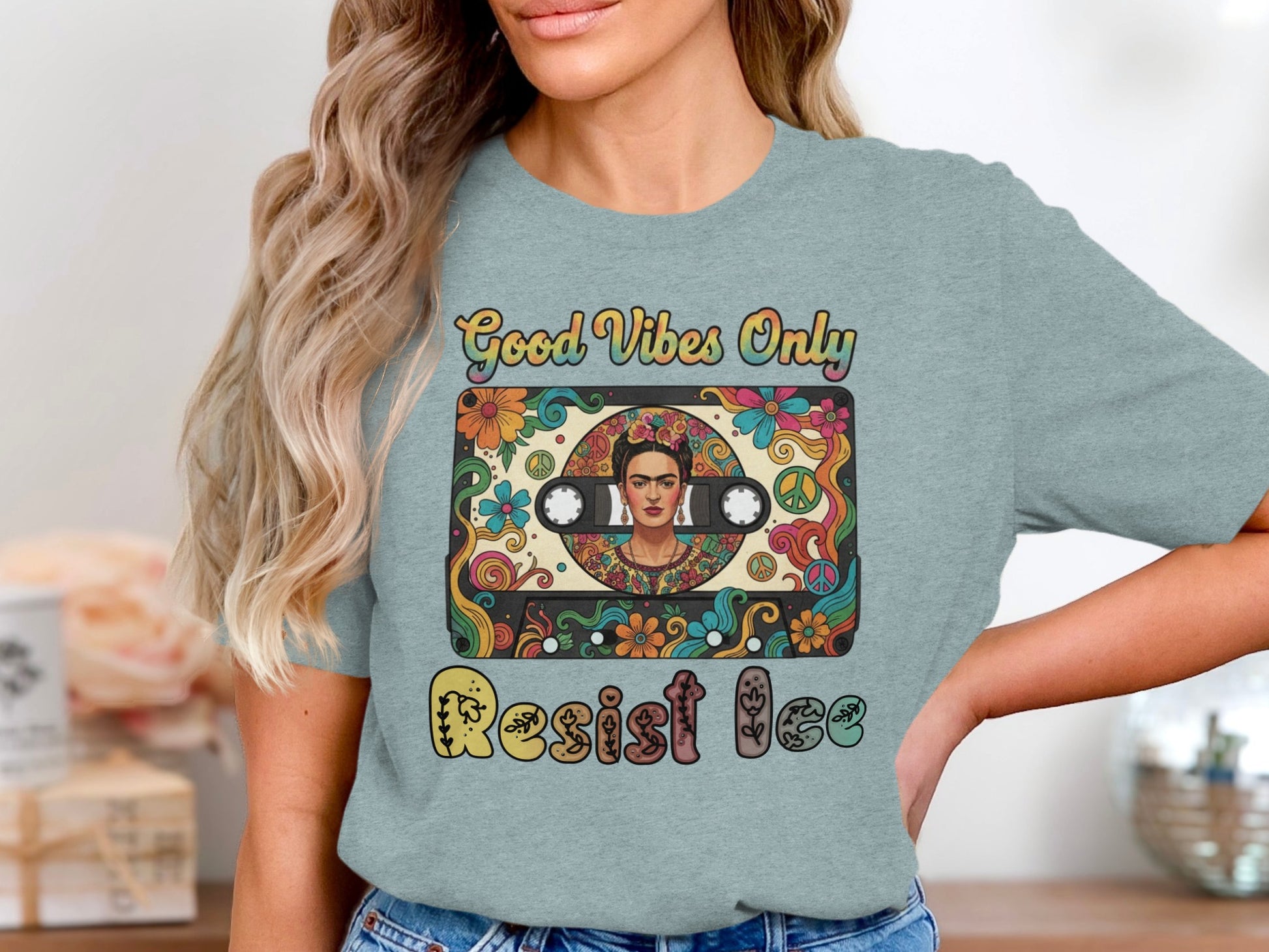 Good Vibes Only Resist Graphic Tee Shirt product type