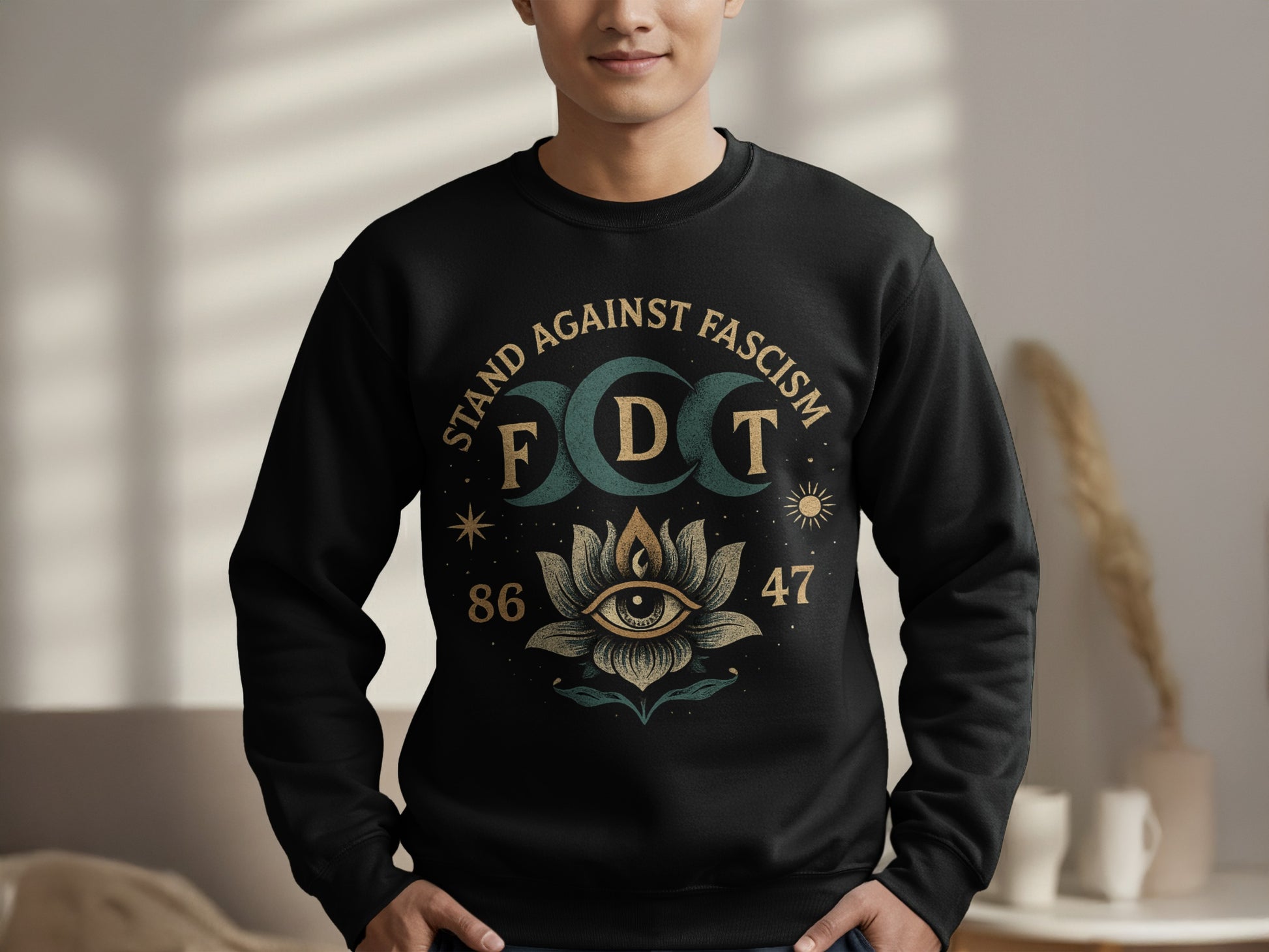 Stand Against Fascism FDT 86 47 Eye Moon product