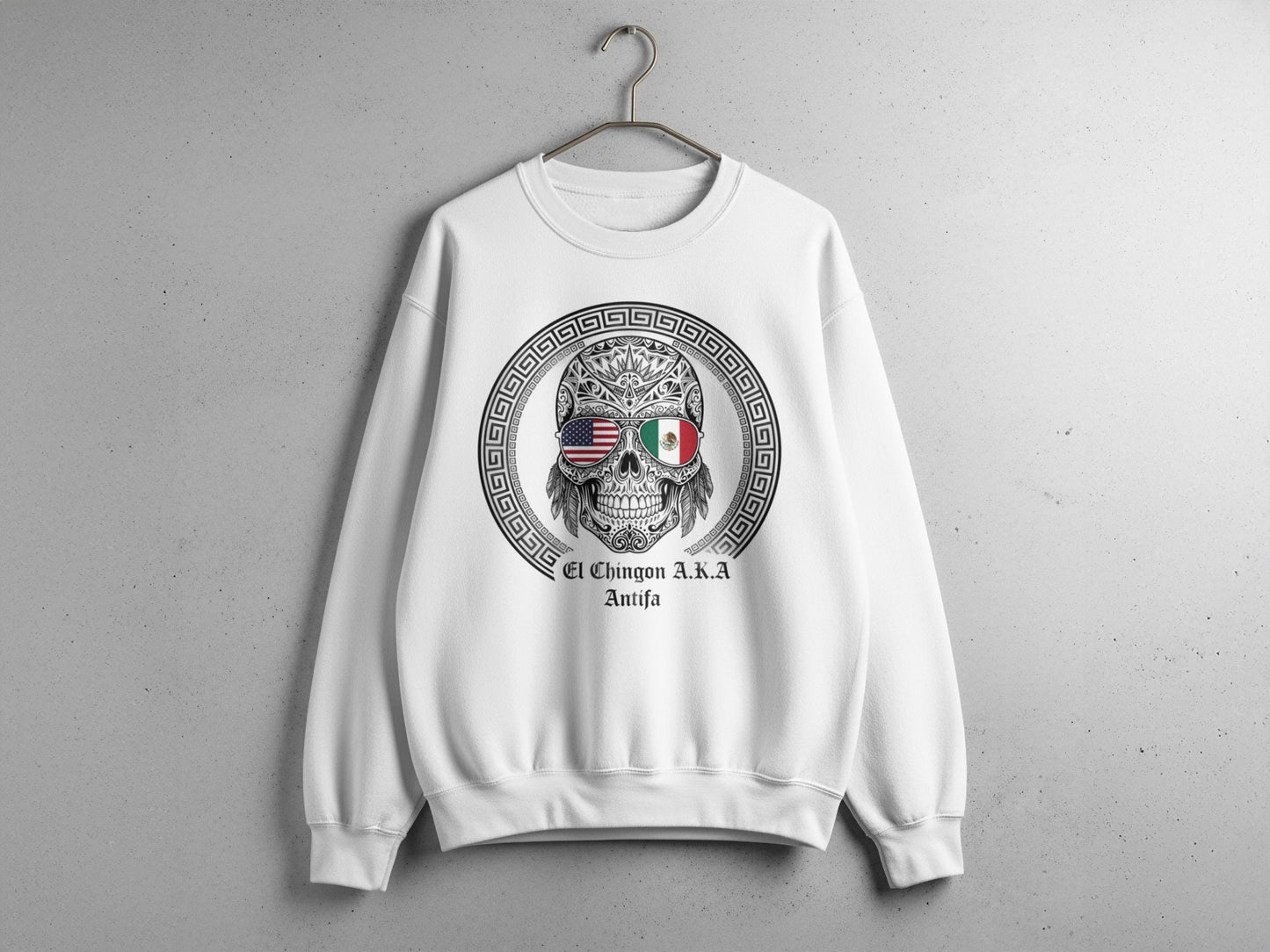 El Chingon A.K.A Anifa Sweatshirt with Skull Design