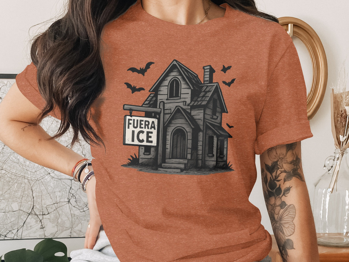Haunted House Fuera Ice Halloween Tee Product