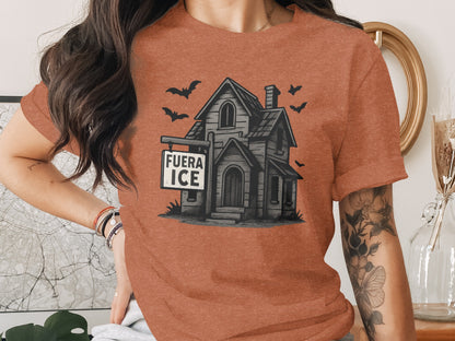 Haunted House Fuera Ice Halloween Tee Product