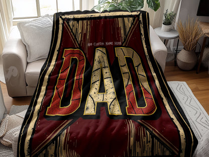 Dad Custom Name Personalized Blanket product