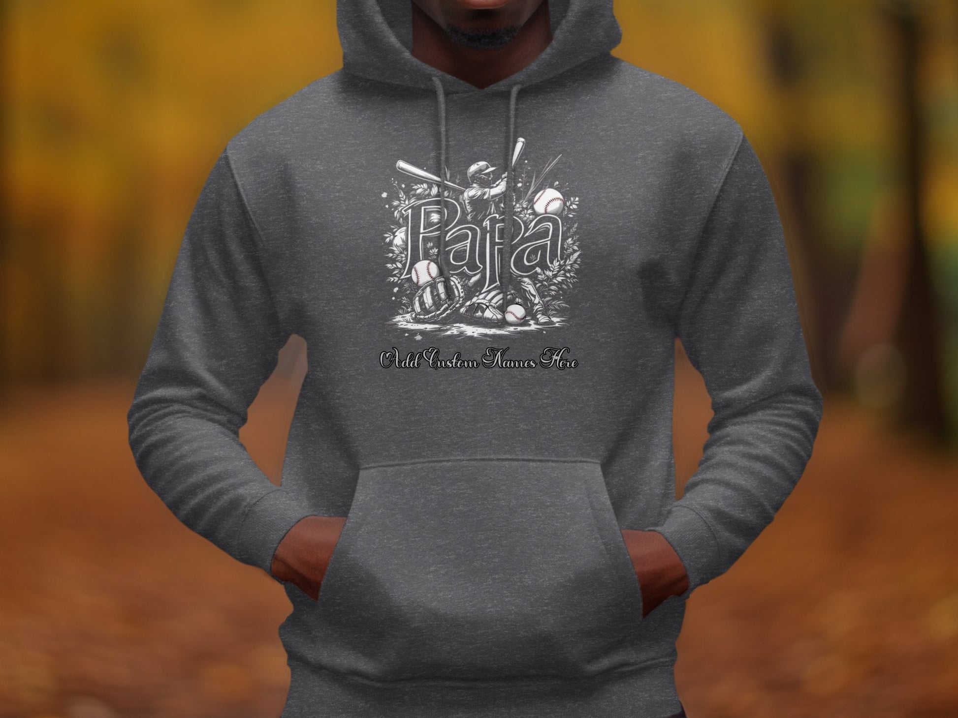 Papa Baseball Sports Theme Hoodie product