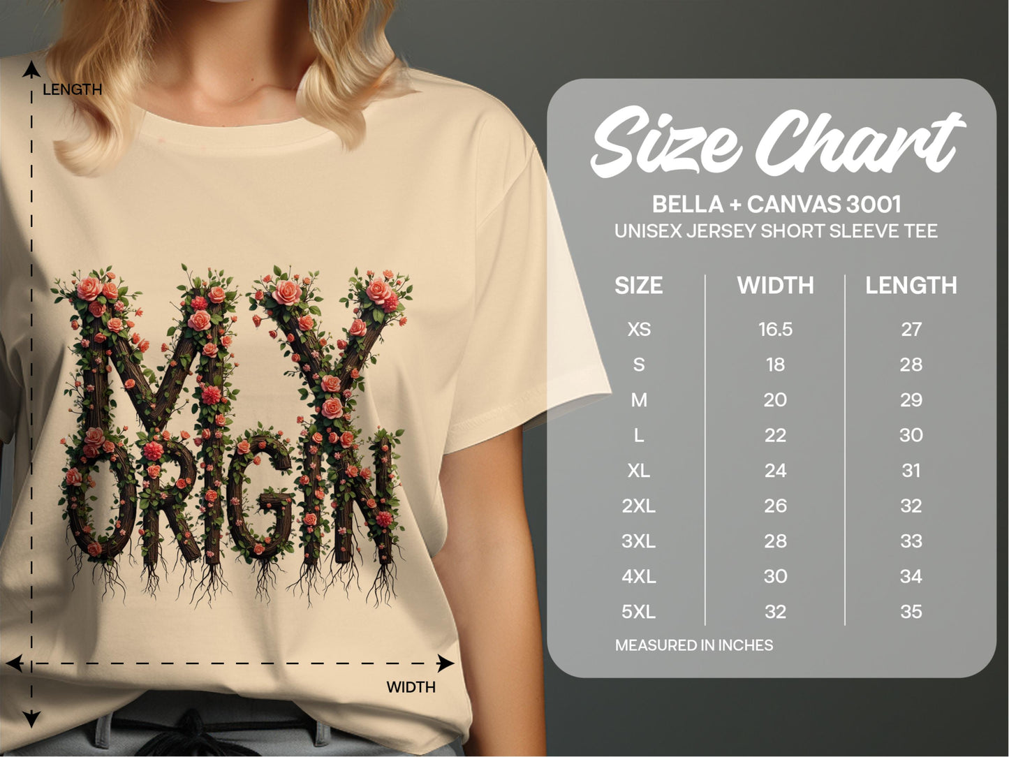 Floral My Origin Graphic Tee Shirt product type