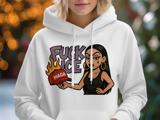 Bold Message Cartoon Graphic Hoodie product