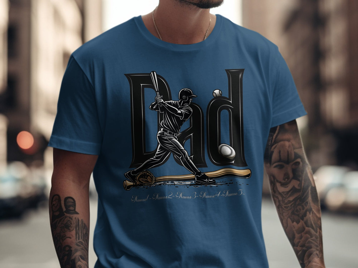 Dad Baseball Player Graphic Tee Shirt product type