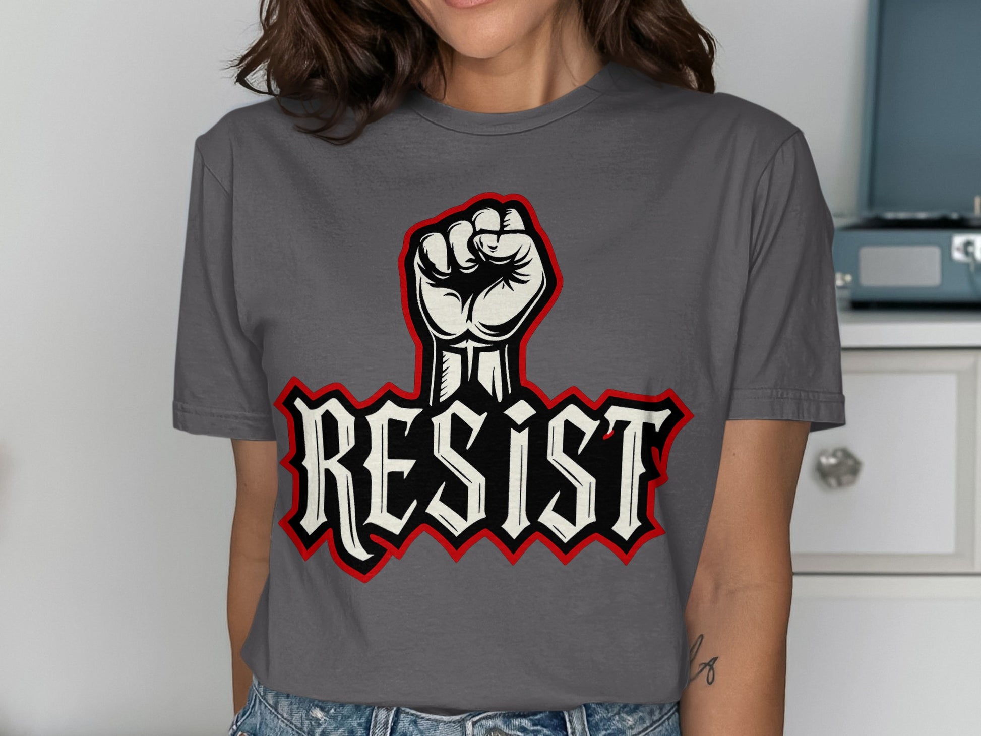 Empowering Resist Graphic Women's T-Shirt Product
