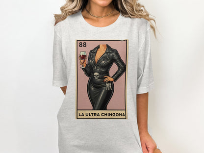 Stylish La Ultra Chingona Graphic Tee Shirt product type
