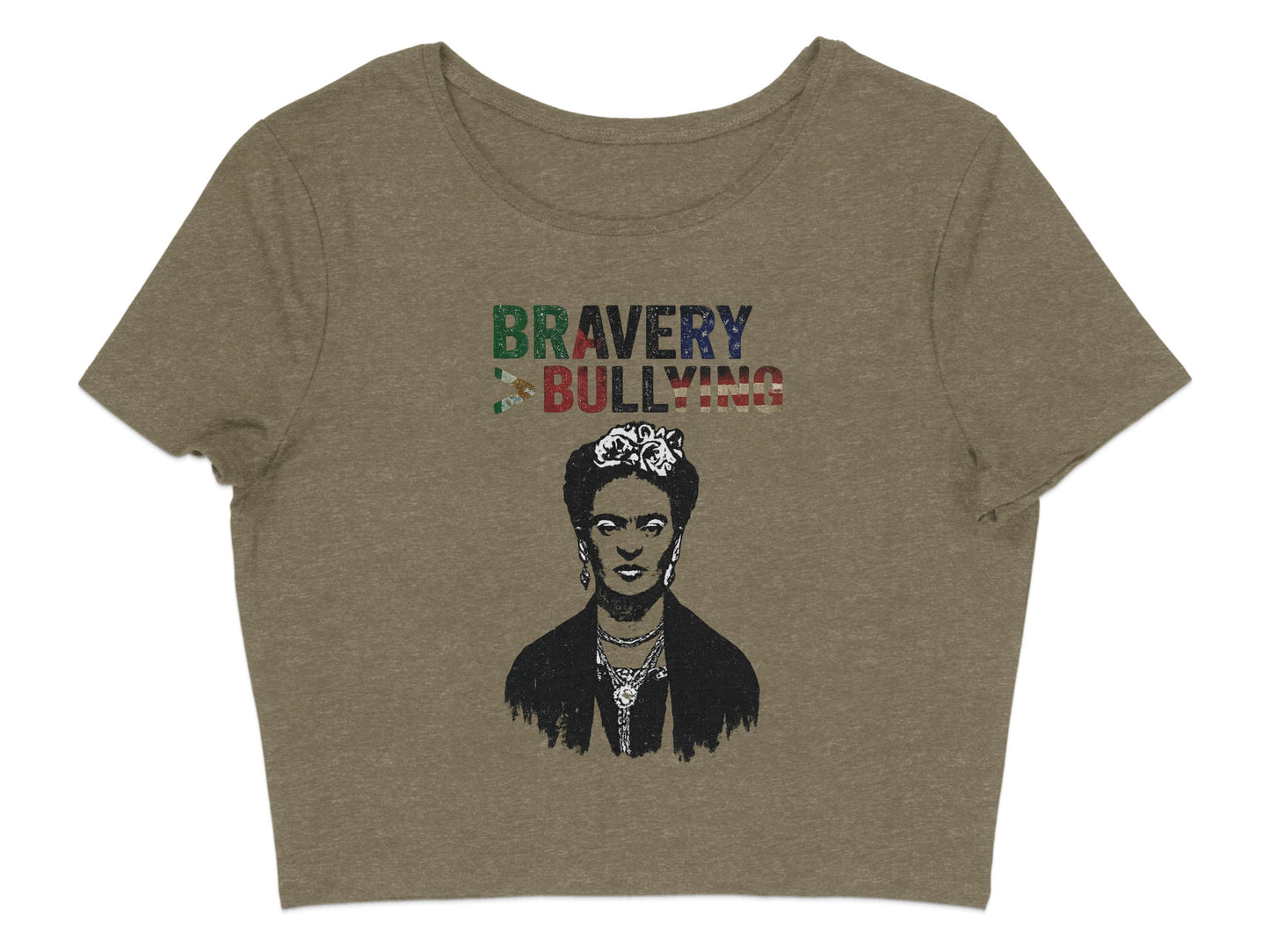 Bravery Not Bullying Graphic Crop Top product