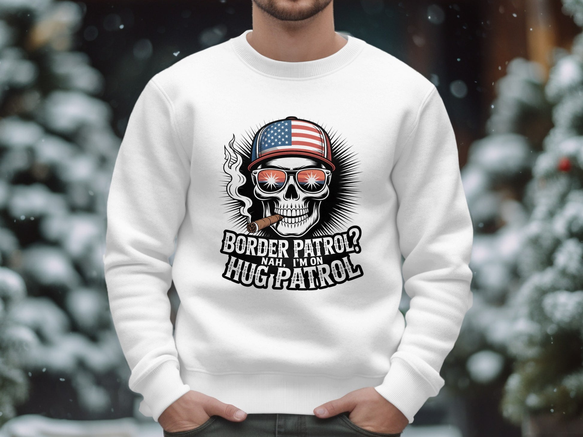 Border Patrol Nah I'm On Hug Patrol Sweatshirt product