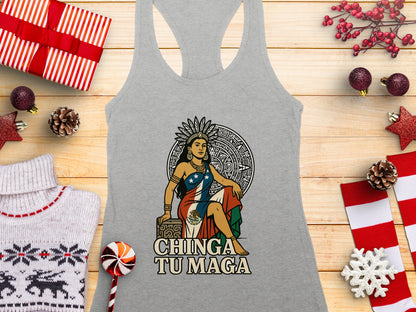 Chinga Tu Maga Graphic Tank Top Ideal for Gifting