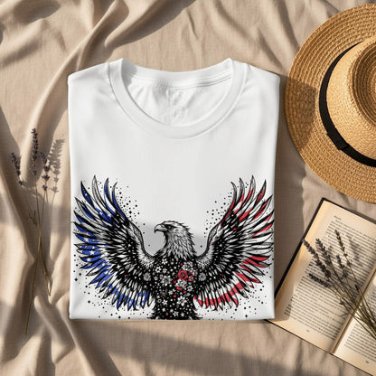 Majestic Eagle Design T Shirt American Spirit product type