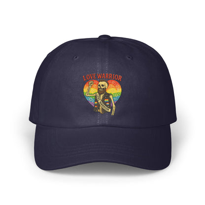 Love Warrior Heart Skeleton Rainbow Embroidered Hat product