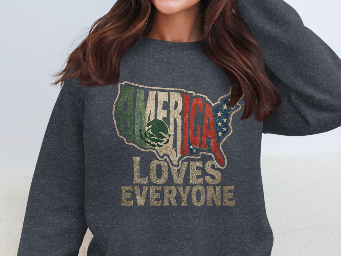 America Loves Everyone Statement Sweatshirt Product