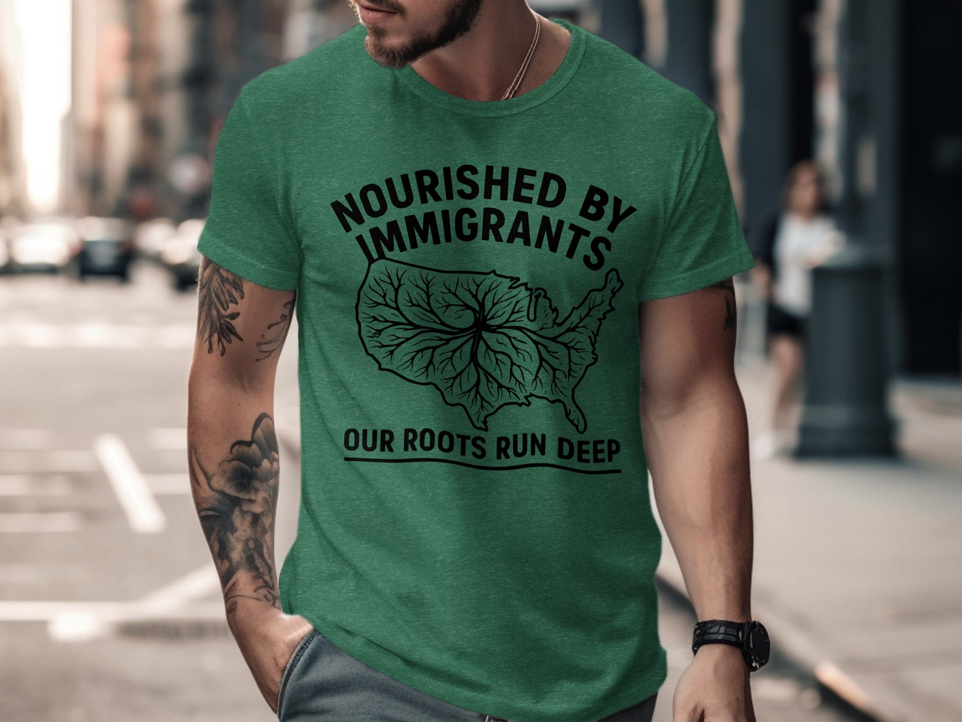 Nourished by Immigrants Our Roots Run Deep product type