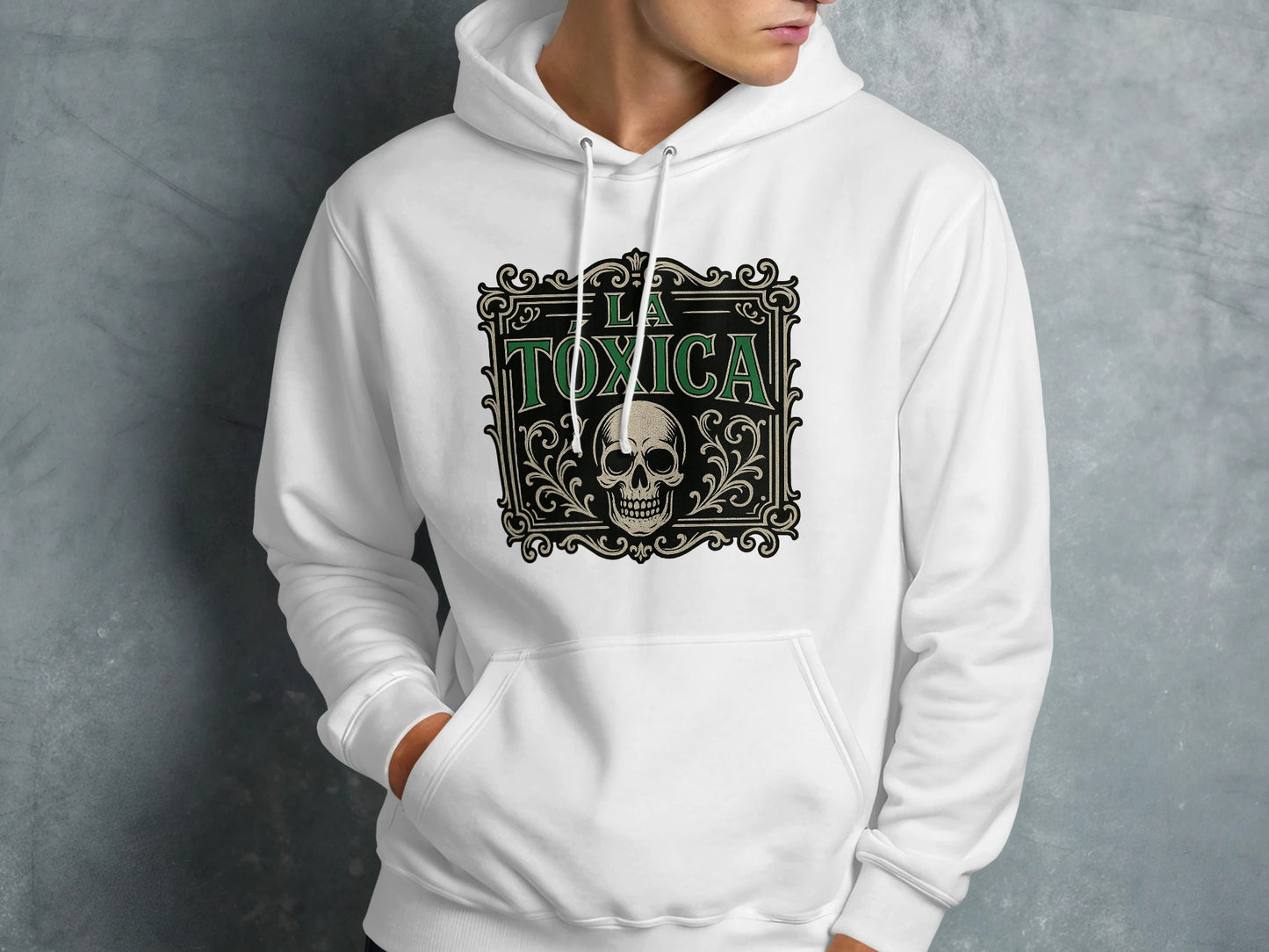 Skull Design La Toxica Hoodie Casual Wear product