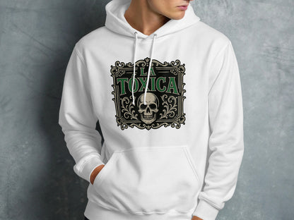 Skull Design La Toxica Hoodie Casual Wear product