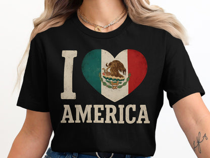 I Love America Heart Design Graphic T-Shirt product