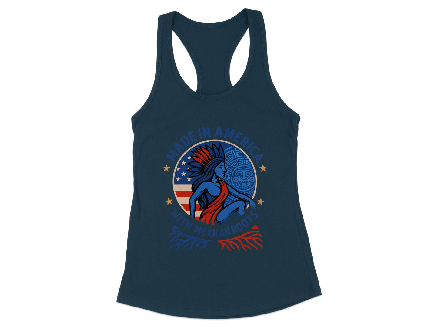 Made in America With Mexican Roots Tank Top