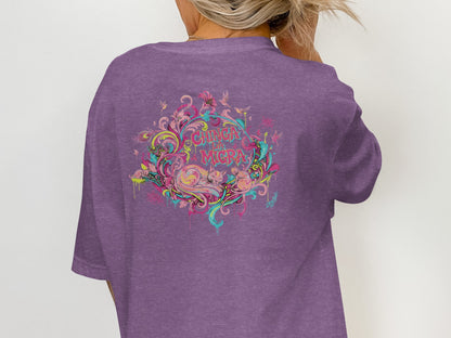 Colorful Chinga La Migra Graphic Design T Shirt