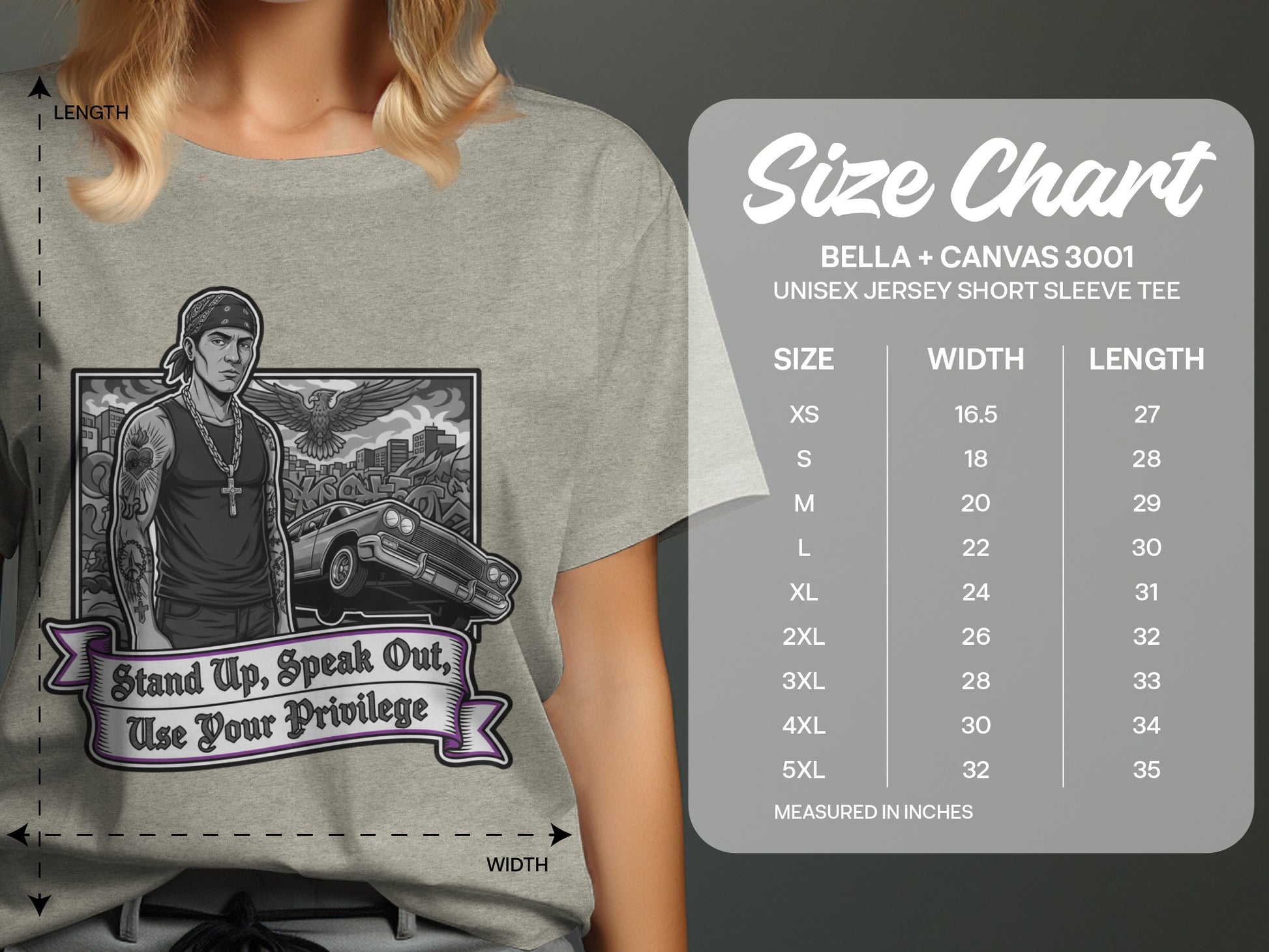 Stand Up Speak Out Use Your Privilege Tee