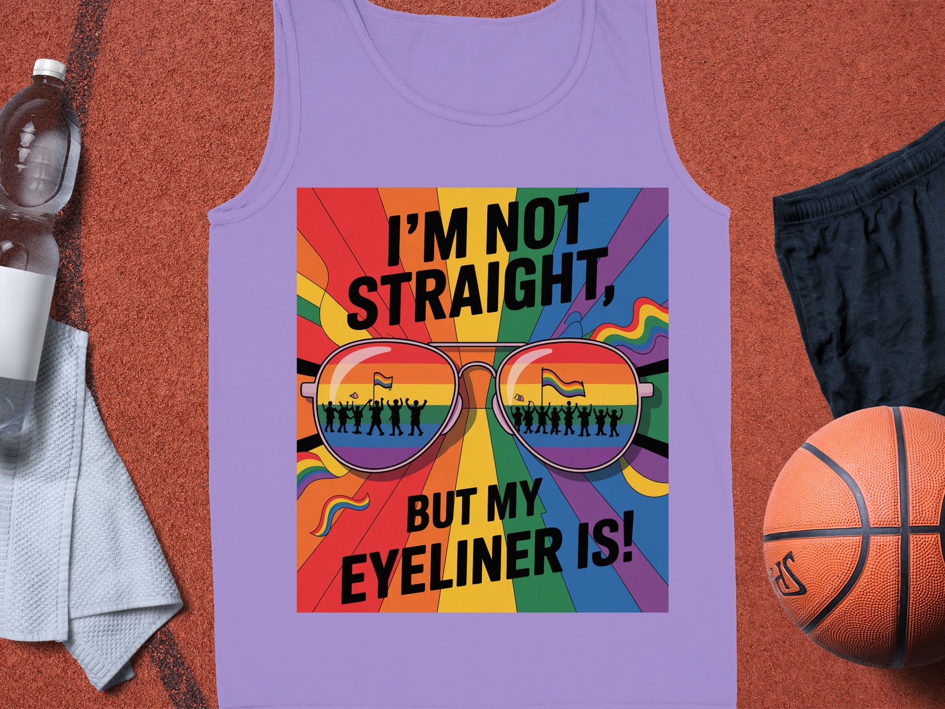 Colorful I'm Not Straight But My Eyeliner Is! product type