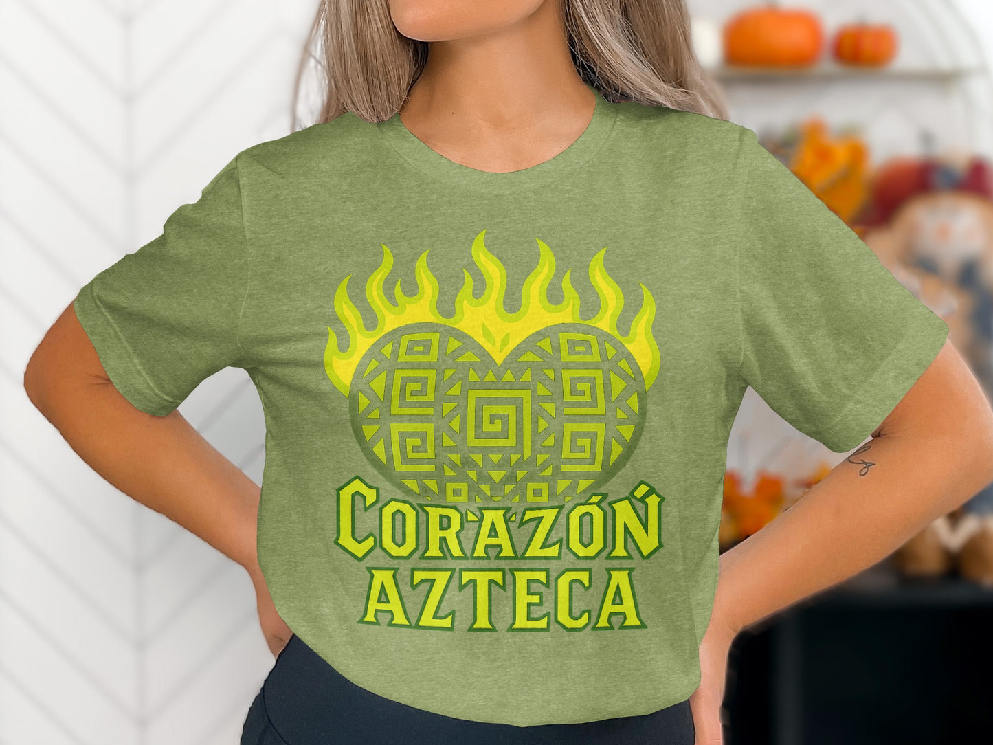 Corazón Azteca Stylish Graphic Tee Shirt product type