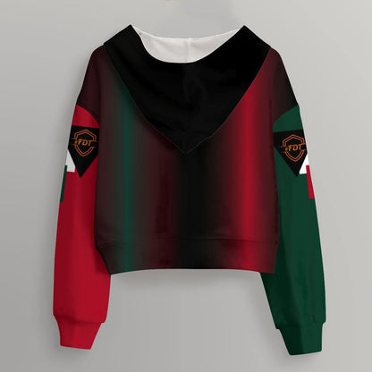 AOP Women's Cropped Hoodie