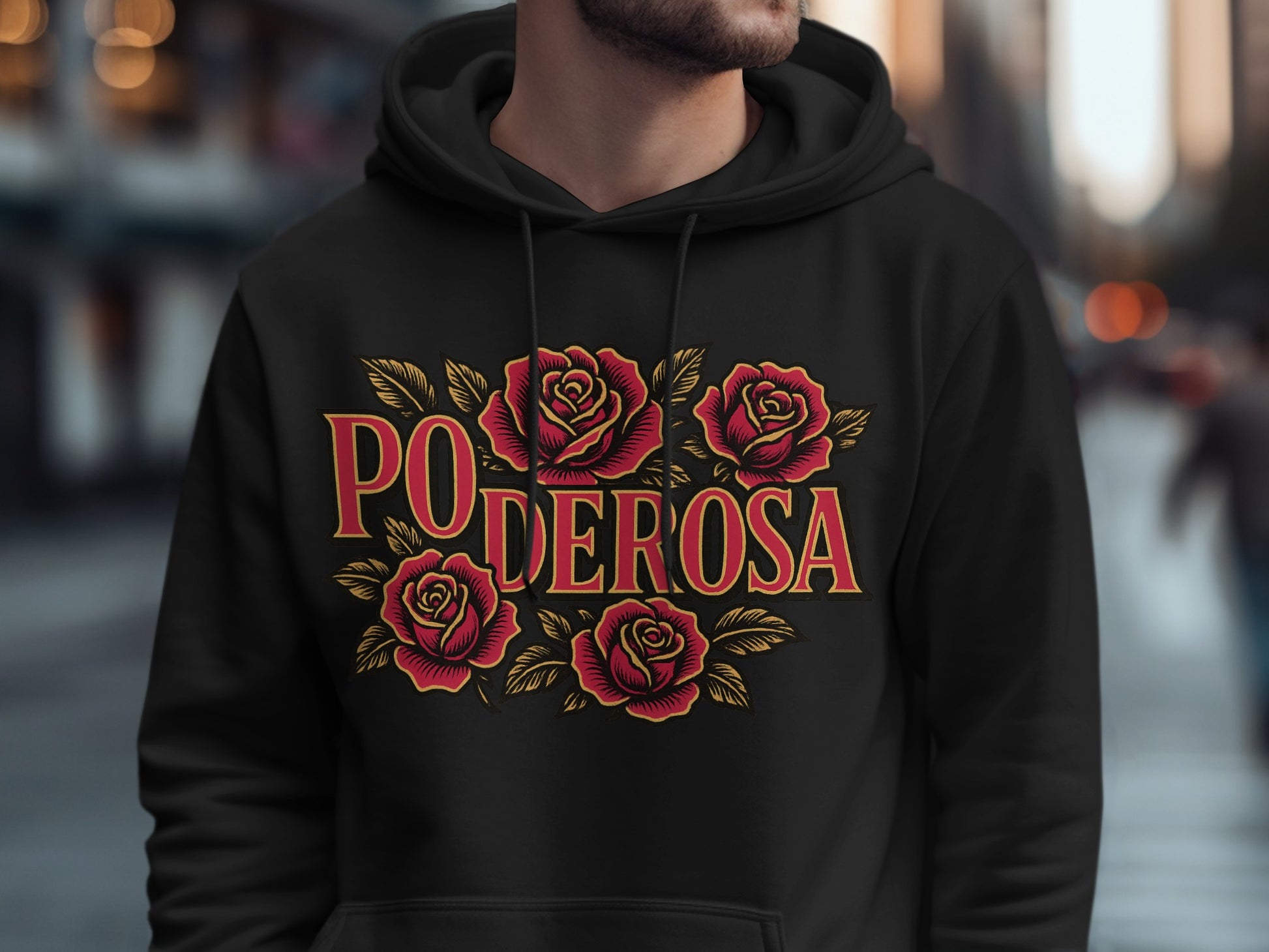 Poderosa Graphic Floral Hoodie product type