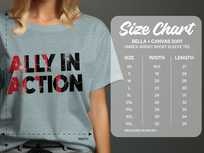 Ally In Action Unisex Jersey Short Sleeve Tee