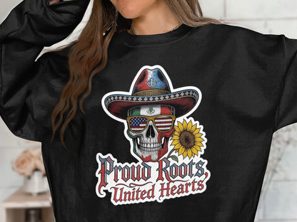 Proud Roots United Hearts Skull Print Sweatshirt product